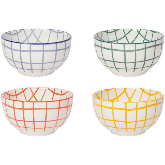 now designs Wobbly Check Everyday Bowls Set of 4