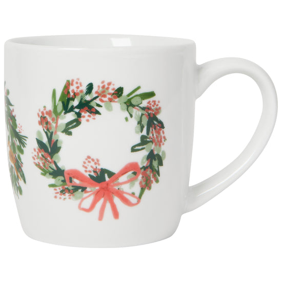 now designs Wreaths Porcelain Mug