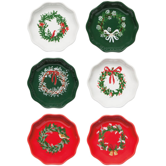now designs Wreaths Shaped Pinch Bowls Set of 6