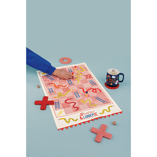 Now Designs XO Felt Wool Coaster Set Of 4