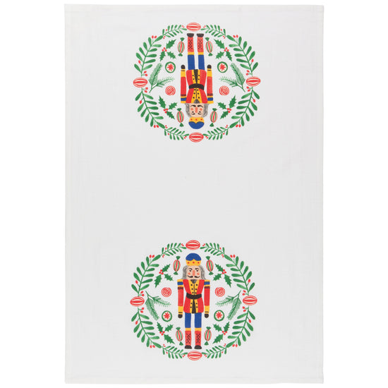 Now Designs Nutcracker Bakers Floursack Dishtowels Set Of 3