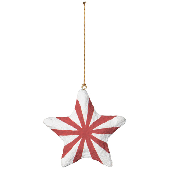 Now Designs Peach And Harmony Mache Christmas Tree Ornaments - 3 Assorted Styles