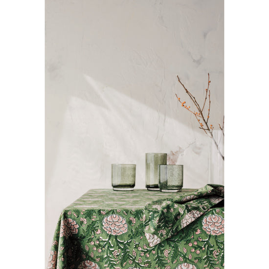 Now Designs Peony Block Print Tablecloth 60 X 90 Inches