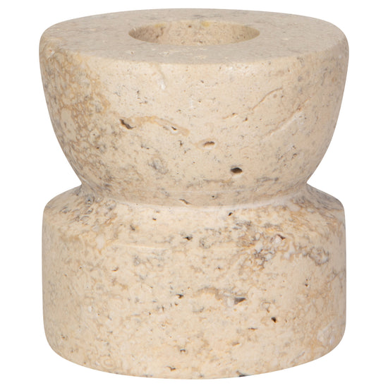 now designs Petra Travertine Travertine Candle Holder 2 inch
