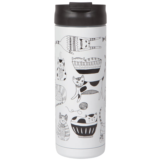 now designs Purr Party Cats Stainless Steel Travel Mug