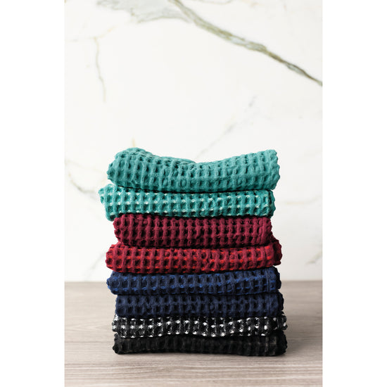 Now Designs Recycled Cotton 2nd Spin Black Waffle Dishtowel Set Of 2