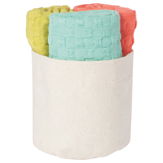 now designs Recycled Cotton Dishcloths in Basket Chartreuse Set of 3