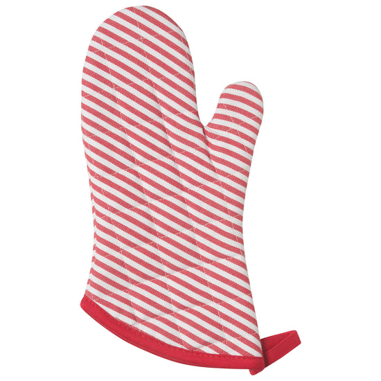 now designs Red Narrow Stripe Red Superior Oven Mitt