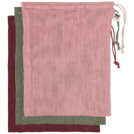 now designs Reusable Le Marche Produce Bags Blush Pink Set of 3