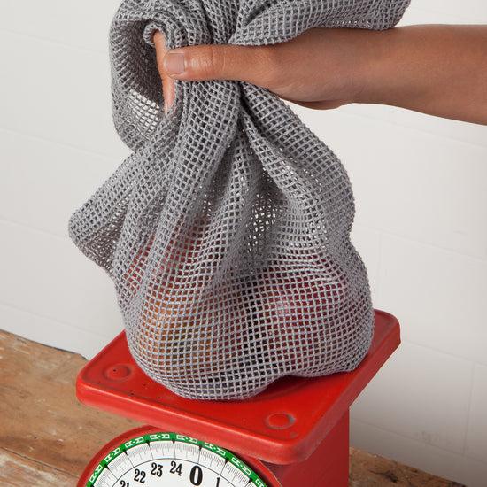 Now Designs Reusable Le Marche Produce Bags Cloud Gray Set Of 3