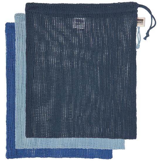 now designs Reusable Le Marche Produce Bags Marine Blue Set of 3