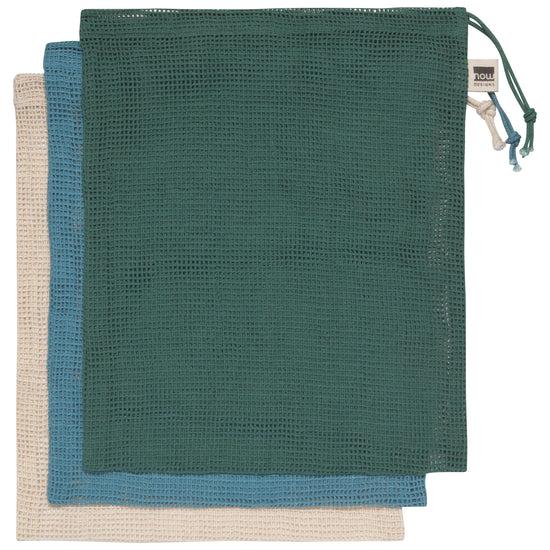 now designs Reusable Le Marche Produce Bags Pine Green Set of 3
