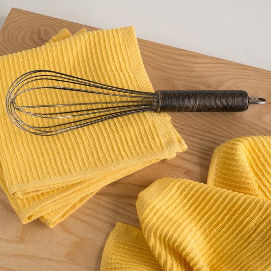 Now Designs Ripple Dishcloths Lemon Yellow Set Of 2