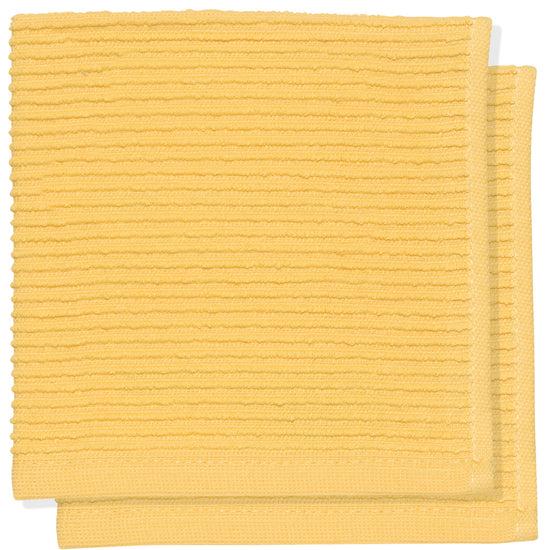 now designs Ripple Dishcloths Lemon Yellow Set of 2