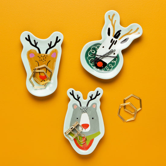 Now Designs Rudolph Imposter Christmas Dishes Set Of 3