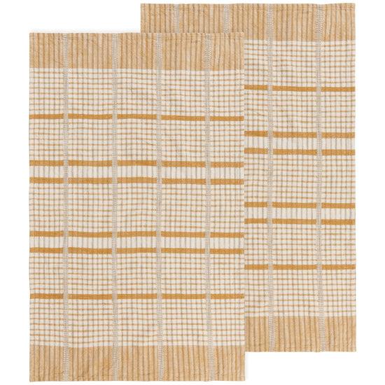 now designs Saffron Finley Check Dishtowels Set of 2