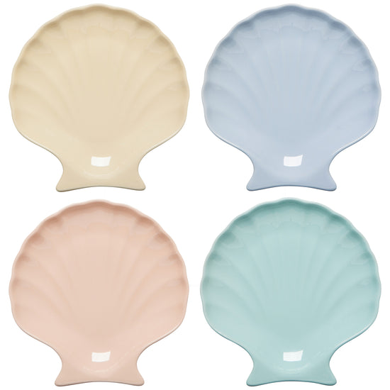 now designs Seaside Shells Appetizer Plates Set of 4