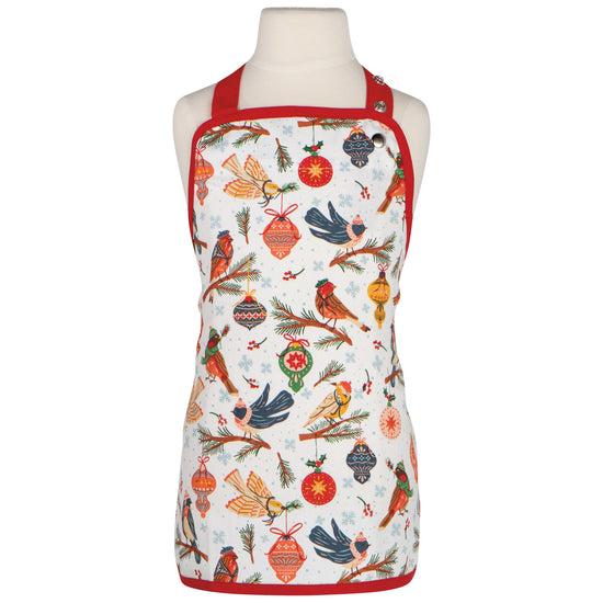 now designs Season's Tweetings Christmas Kids Apron