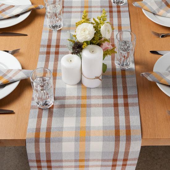 Now Designs Second Spin 72 Inch Table Runner Plaid Maize