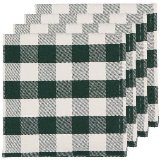 now designs Second Spin Buffalo Spruce Green Napkins Set of 4