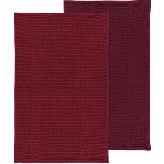 now designs Second Spin Burgandy Waffle Dishtowel Set of 2