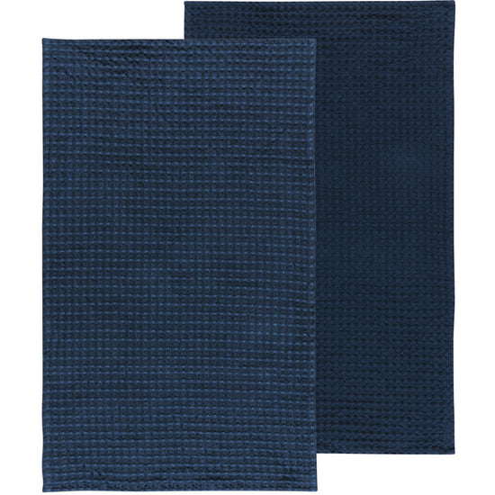 now designs Second Spin Navy Waffle Dishtowel Set of 2