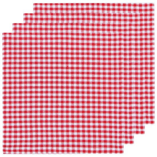 now designs Second Spin Red Gingham Napkins Set of 4