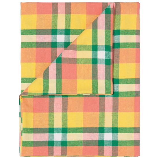Now Designs Second Spin Tablecloth 120 Inch Plaid Meadow
