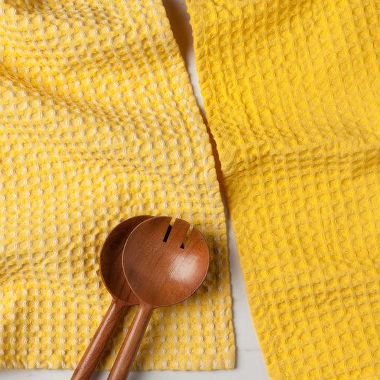 Now Designs Second Spin Yellow Waffle Dishtowel Set Of 2