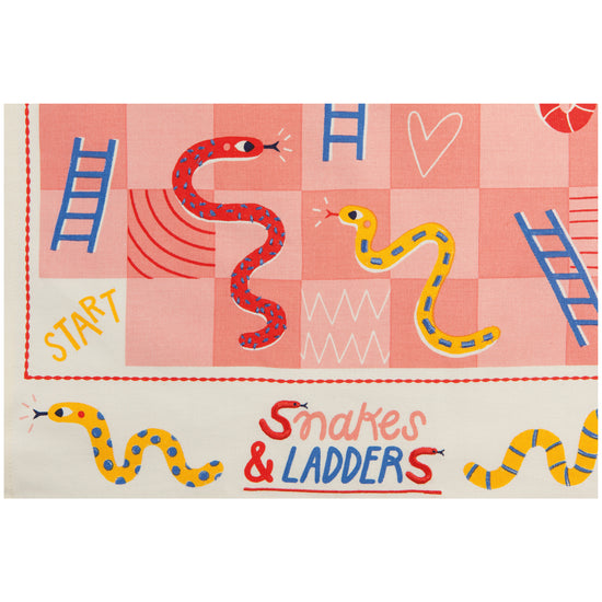 Now Designs Snakes And Ladders Decorative Dishtowel