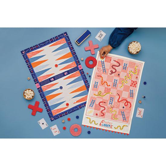 Now Designs Snakes And Ladders Decorative Dishtowel