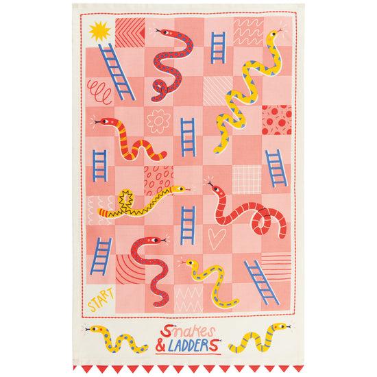 now designs Snakes and Ladders Decorative Dishtowel