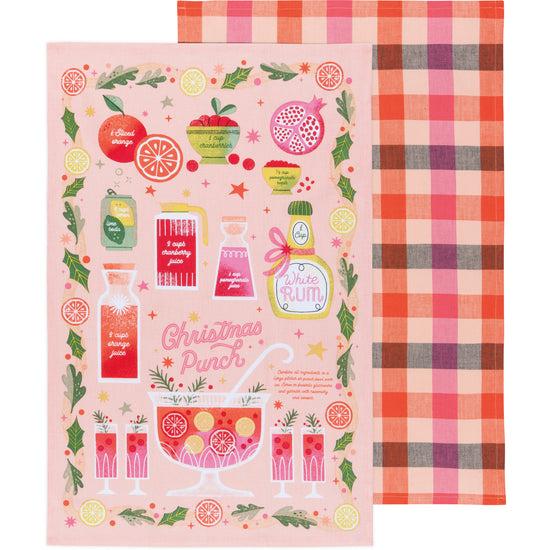 now designs Spirits Bright Christmas Dishtowels Set of 2