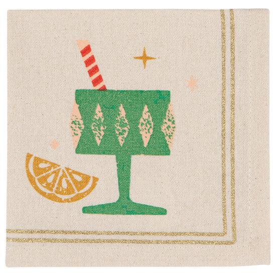 Now Designs Spirits Bright Cocktail Napkins Set Of 4