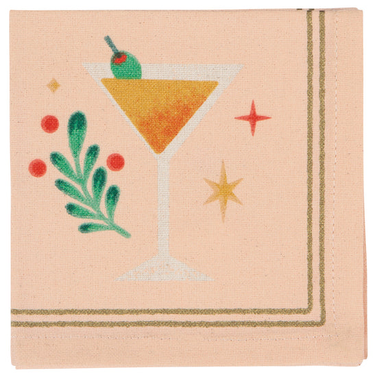 Now Designs Spirits Bright Cocktail Napkins Set Of 4