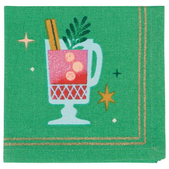 Now Designs Spirits Bright Cocktail Napkins Set Of 4