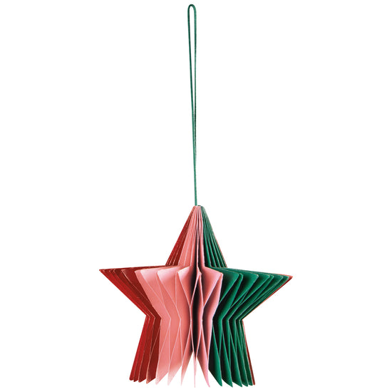 now designs Star Honeycomb Paper Christmas Tree Ornament