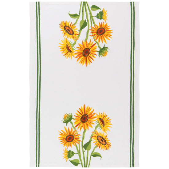 Now Designs Sunflower Splendor Bakers Floursack Dishtowels Set Of 3