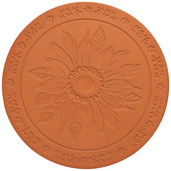 now designs Sunflower Splendor Terracotta Bread Warming Stone