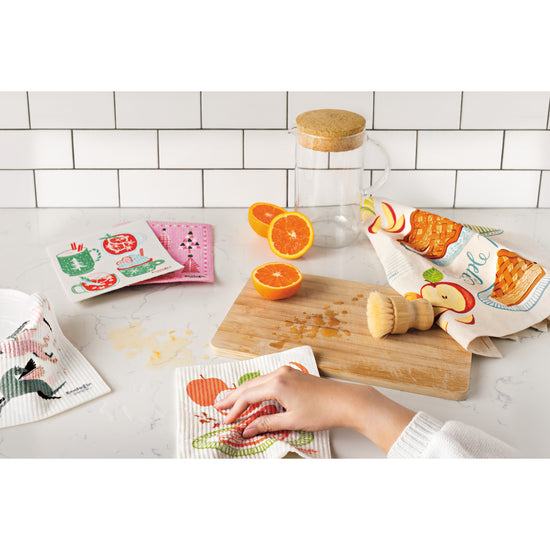 Now Designs Sweet As Pie Printed Cotton Dishtowels Set Of 2