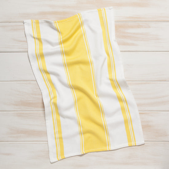 Now Designs Symmetry Dishtowel Lemon Yellow Set Of 2