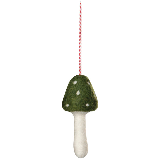 Now Designs Toadstool Felt Christmas Tree Ornaments - 4 Assorted Styles