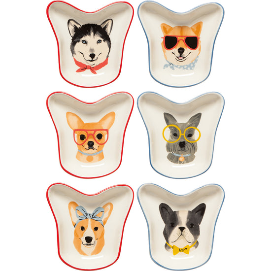 now designs Uptown Dogs Pinch Bowls Set of 6 Assorted