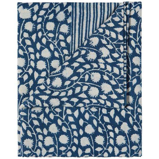 Now Designs Vinebloom Block Print Tablecloth 90 X 60 Inches
