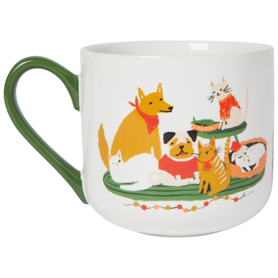 Now Designs Waiting For Santa Christmas Mug And Dishtowel Set Of 2