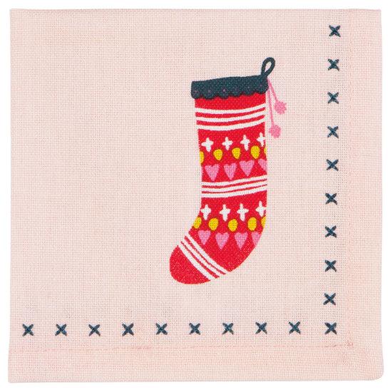 Now Designs Winter Woolens Christmas Cocktail Napkins Set Of 4