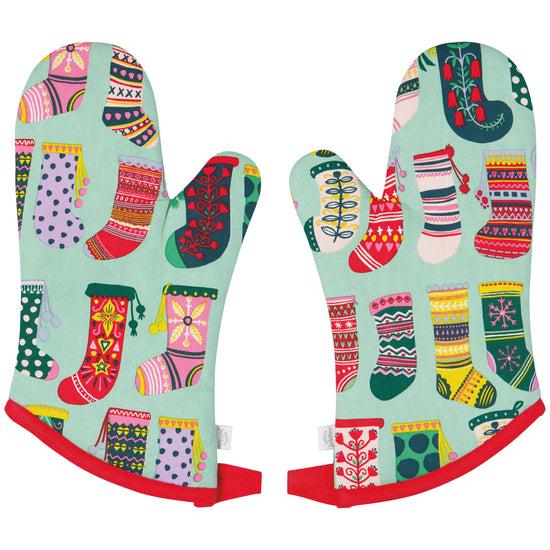 now designs Winter Woolens Christmas Oven Mitts Set of 2