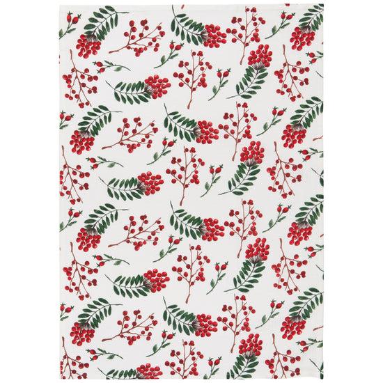 Now Designs Winterberry Bakers Floursack Dishtowels Set Of 3
