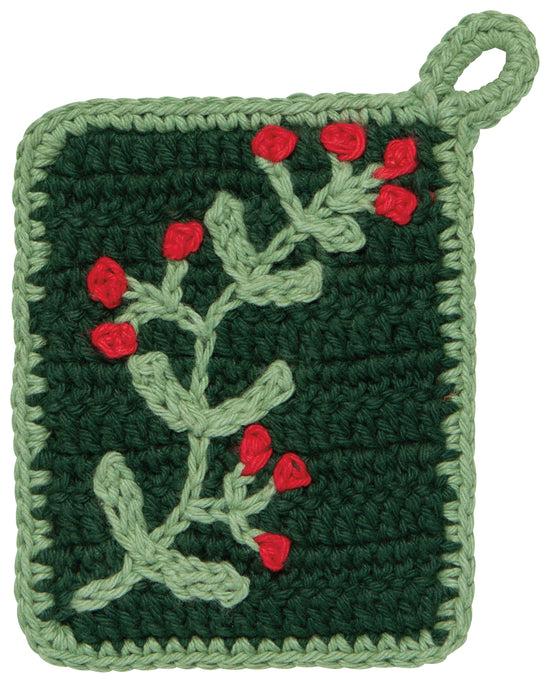 now designs Winterberry Christmas Crochet Sponges Set of 2