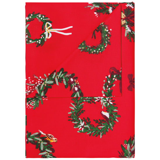 Now Designs Wreaths Christmas Tablecloth 60 X 120 Inch